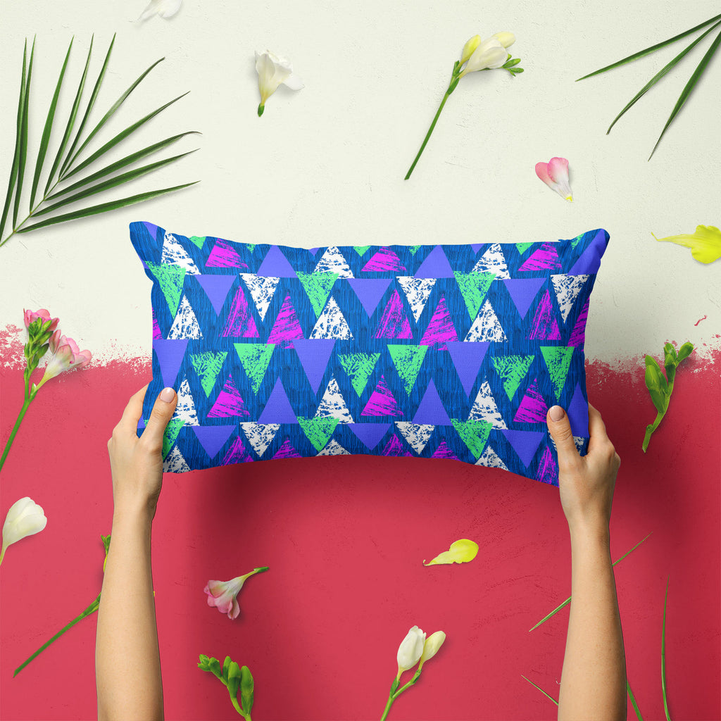 Mixed Triangled D1 Pillow Cover Case-Pillow Cases-PIL_CV-IC 5007535 IC 5007535, Abstract Expressionism, Abstracts, African, Ancient, Art and Paintings, Aztec, Bohemian, Brush Stroke, Chevron, Culture, Ethnic, Eygptian, Geometric, Geometric Abstraction, Graffiti, Hand Drawn, Historical, Medieval, Mexican, Modern Art, Patterns, Retro, Semi Abstract, Signs, Signs and Symbols, Splatter, Traditional, Triangles, Tribal, Vintage, Watercolour, World Culture, mixed, triangled, d1, pillow, cover, case, abstract, art,