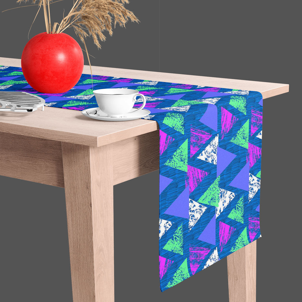 Mixed Triangled D1 Table Runner-Table Runners-RUN_TB-IC 5007535 IC 5007535, Abstract Expressionism, Abstracts, African, Ancient, Art and Paintings, Aztec, Bohemian, Brush Stroke, Chevron, Culture, Ethnic, Eygptian, Geometric, Geometric Abstraction, Graffiti, Hand Drawn, Historical, Medieval, Mexican, Modern Art, Patterns, Retro, Semi Abstract, Signs, Signs and Symbols, Splatter, Traditional, Triangles, Tribal, Vintage, Watercolour, World Culture, mixed, triangled, d1, table, runner, abstract, art, backgroun