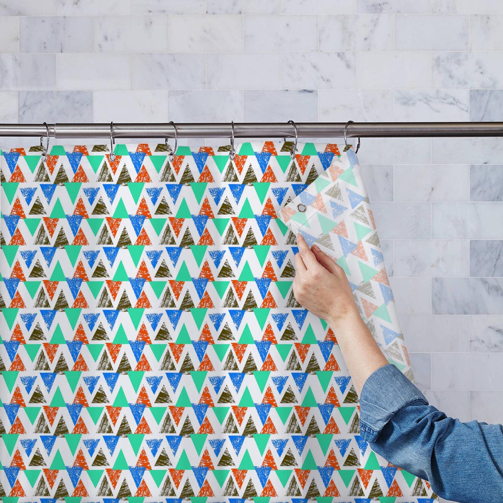 Mixed Triangled Washable Waterproof Shower Curtain-Shower Curtains-CUR_SH-IC 5007536 IC 5007536, Abstract Expressionism, Abstracts, African, Ancient, Art and Paintings, Aztec, Bohemian, Brush Stroke, Chevron, Culture, Ethnic, Eygptian, Geometric, Geometric Abstraction, Graffiti, Hand Drawn, Historical, Medieval, Mexican, Modern Art, Patterns, Retro, Semi Abstract, Signs, Signs and Symbols, Splatter, Traditional, Triangles, Tribal, Vintage, Watercolour, World Culture, mixed, triangled, washable, waterproof, 