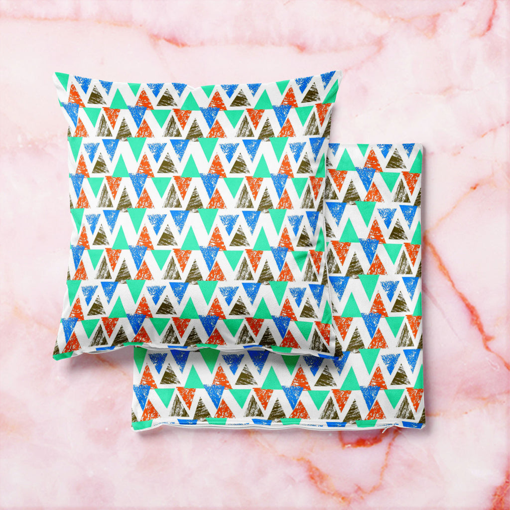 Mixed Triangled D2 Cushion Cover Throw Pillow-Cushion Covers-CUS_CV-IC 5007536 IC 5007536, Abstract Expressionism, Abstracts, African, Ancient, Art and Paintings, Aztec, Bohemian, Brush Stroke, Chevron, Culture, Ethnic, Eygptian, Geometric, Geometric Abstraction, Graffiti, Hand Drawn, Historical, Medieval, Mexican, Modern Art, Patterns, Retro, Semi Abstract, Signs, Signs and Symbols, Splatter, Traditional, Triangles, Tribal, Vintage, Watercolour, World Culture, mixed, triangled, d2, cushion, cover, throw, p