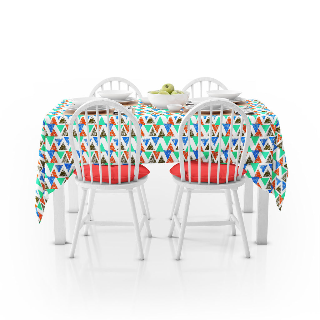 Mixed Triangled Table Cloth Cover-Table Covers-CVR_TB_NR-IC 5007536 IC 5007536, Abstract Expressionism, Abstracts, African, Ancient, Art and Paintings, Aztec, Bohemian, Brush Stroke, Chevron, Culture, Ethnic, Eygptian, Geometric, Geometric Abstraction, Graffiti, Hand Drawn, Historical, Medieval, Mexican, Modern Art, Patterns, Retro, Semi Abstract, Signs, Signs and Symbols, Splatter, Traditional, Triangles, Tribal, Vintage, Watercolour, World Culture, mixed, triangled, table, cloth, cover, abstract, art, bac