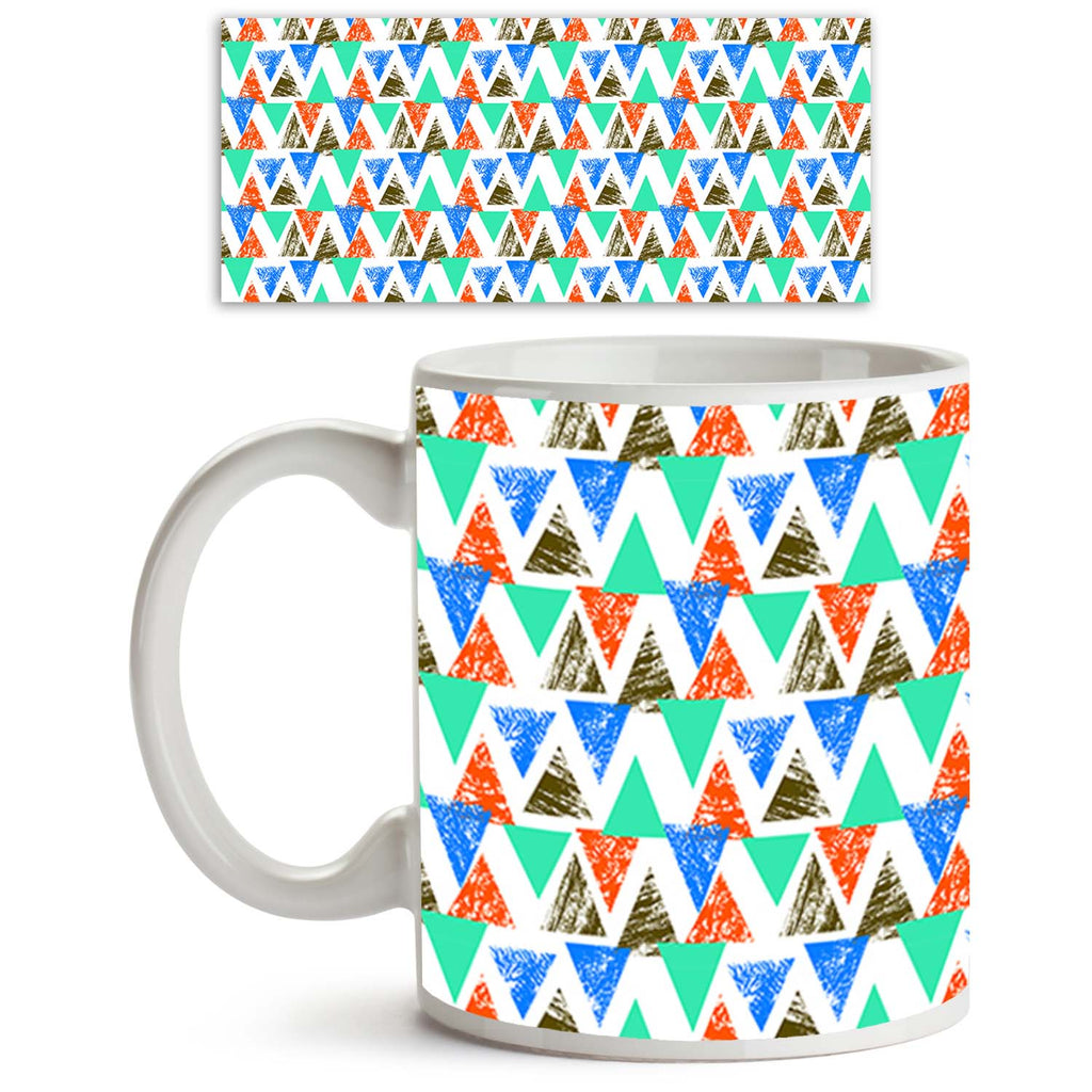 Mixed Triangled Ceramic Coffee Tea Mug Inside White-Coffee Mugs-MUG-IC 5007536 IC 5007536, Abstract Expressionism, Abstracts, African, Ancient, Art and Paintings, Aztec, Bohemian, Brush Stroke, Chevron, Culture, Ethnic, Eygptian, Geometric, Geometric Abstraction, Graffiti, Hand Drawn, Historical, Medieval, Mexican, Modern Art, Patterns, Retro, Semi Abstract, Signs, Signs and Symbols, Splatter, Traditional, Triangles, Tribal, Vintage, Watercolour, World Culture, mixed, triangled, ceramic, coffee, tea, mug, i