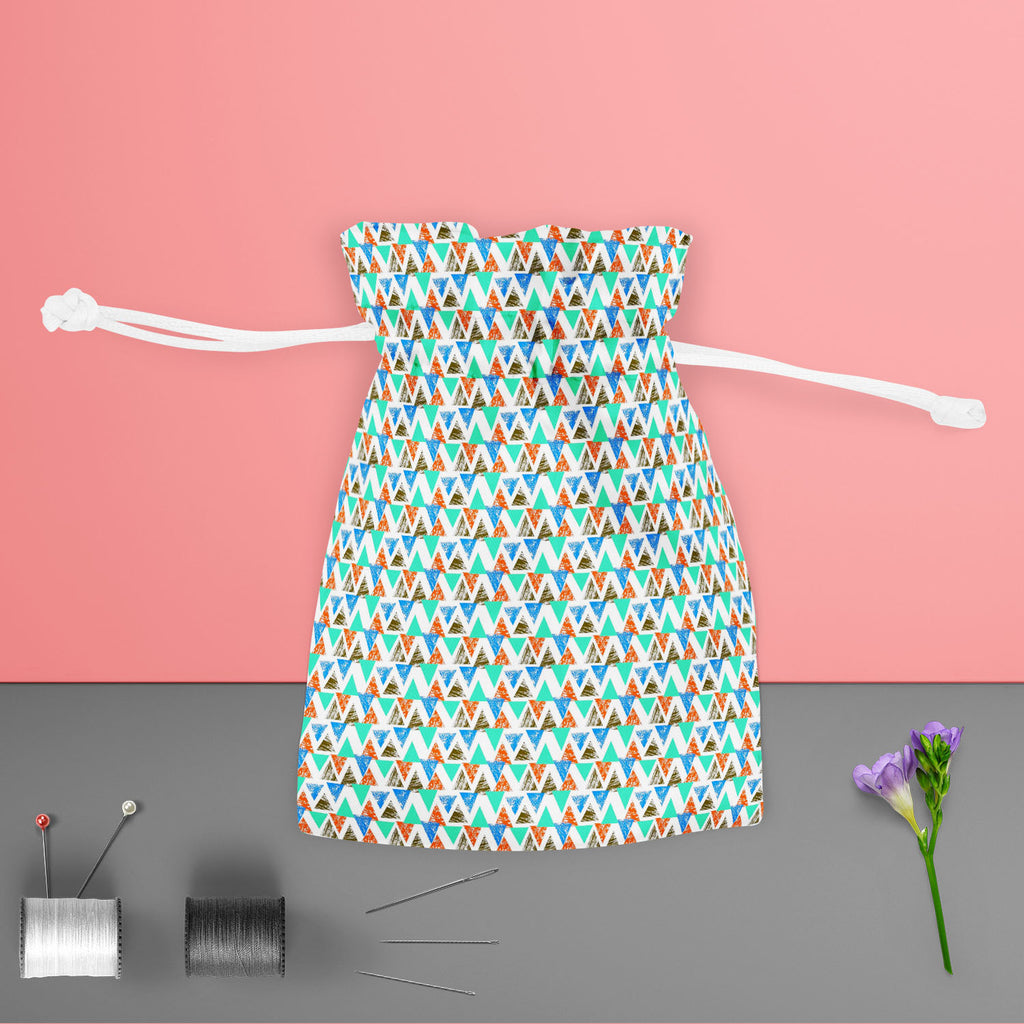 Mixed Triangled D2 Pouch Wrist Potli Bag | Bag for Weddings & Casual Parties-Drawstring Pouches-PCH_FB_DS-IC 5007536 IC 5007536, Abstract Expressionism, Abstracts, African, Ancient, Art and Paintings, Aztec, Bohemian, Brush Stroke, Chevron, Culture, Ethnic, Eygptian, Geometric, Geometric Abstraction, Graffiti, Hand Drawn, Historical, Medieval, Mexican, Modern Art, Patterns, Retro, Semi Abstract, Signs, Signs and Symbols, Splatter, Traditional, Triangles, Tribal, Vintage, Watercolour, World Culture, mixed, t