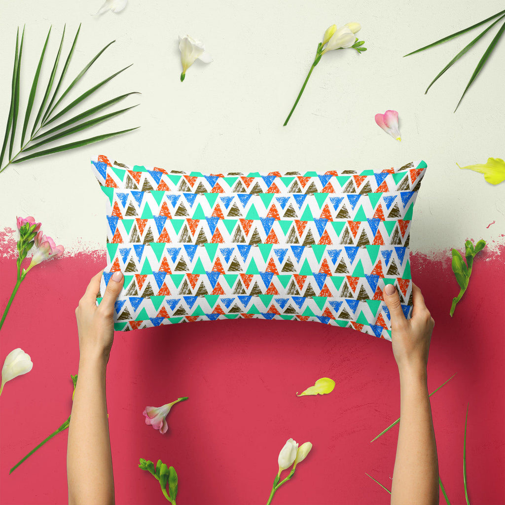 Mixed Triangled D2 Pillow Cover Case-Pillow Cases-PIL_CV-IC 5007536 IC 5007536, Abstract Expressionism, Abstracts, African, Ancient, Art and Paintings, Aztec, Bohemian, Brush Stroke, Chevron, Culture, Ethnic, Eygptian, Geometric, Geometric Abstraction, Graffiti, Hand Drawn, Historical, Medieval, Mexican, Modern Art, Patterns, Retro, Semi Abstract, Signs, Signs and Symbols, Splatter, Traditional, Triangles, Tribal, Vintage, Watercolour, World Culture, mixed, triangled, d2, pillow, cover, case, abstract, art,
