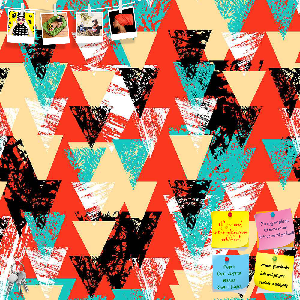 ArtzFolio Triangled D2 Printed Bulletin Board Notice Pin Board Soft Board | Frameless-Bulletin Boards Frameless-AZSAO30878559BLB_FL_L-Image Code 5007537 Vishnu Image Folio Pvt Ltd, IC 5007537, ArtzFolio, Bulletin Boards Frameless, Abstract, Digital Art, triangled, d2, printed, bulletin, board, notice, pin, soft, frameless, hand, painted, bold, pattern, triangles, pin up board, push pin board, extra large cork board, big pin board, notice board, small bulletin board, cork board, wall notice board, giant cork