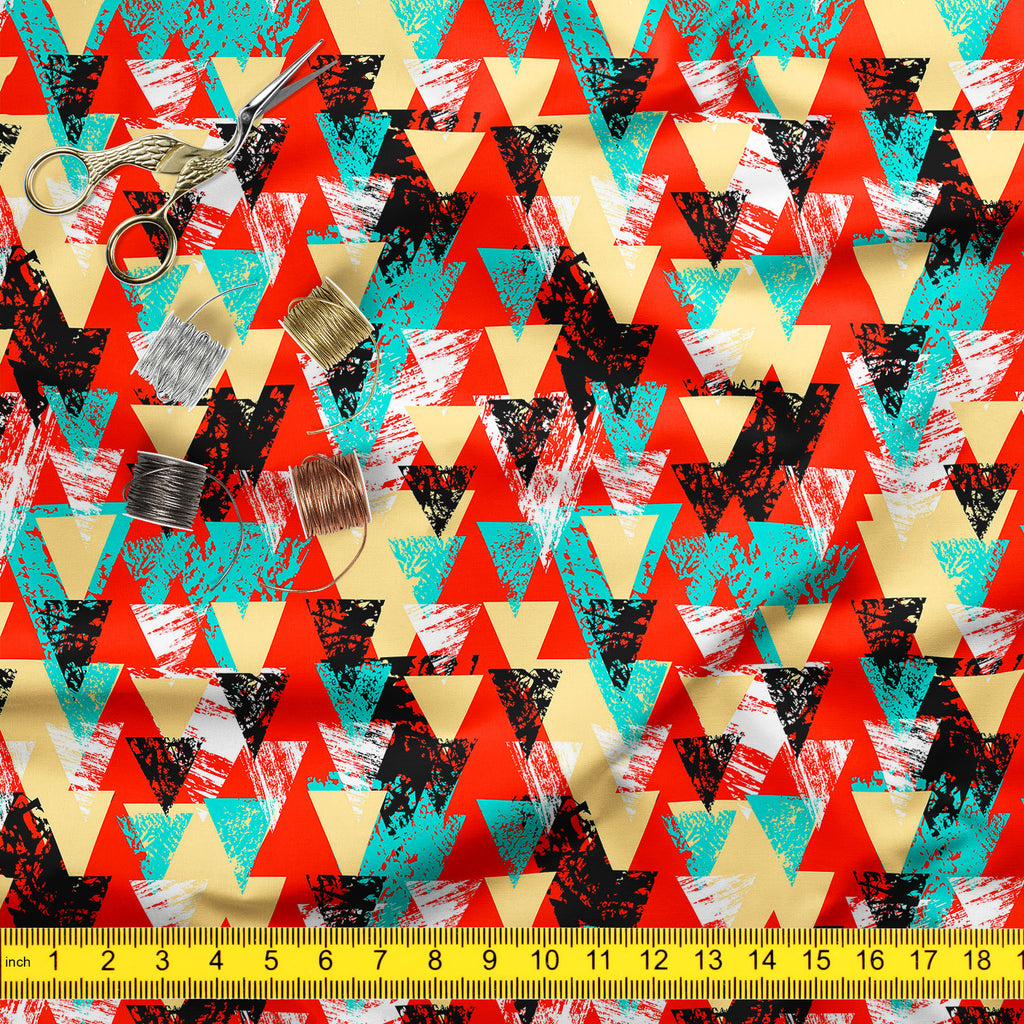 Triangled D2 Upholstery Fabric by Metre | For Sofa, Curtains, Cushions, Furnishing, Craft, Dress Material-Upholstery Fabrics-FAB_RW-IC 5007537 IC 5007537, Abstract Expressionism, Abstracts, African, Ancient, Art and Paintings, Aztec, Bohemian, Brush Stroke, Chevron, Culture, Ethnic, Eygptian, Geometric, Geometric Abstraction, Graffiti, Hand Drawn, Historical, Medieval, Mexican, Modern Art, Patterns, Retro, Semi Abstract, Signs, Signs and Symbols, Splatter, Traditional, Triangles, Tribal, Vintage, Watercolou