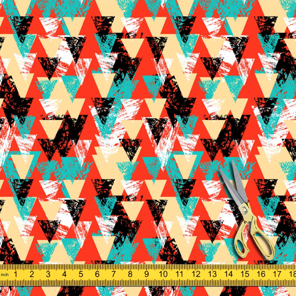 Triangled Upholstery Fabric by Metre | For Sofa, Curtains, Cushions, Furnishing, Craft, Dress Material-Upholstery Fabrics-FAB_RW-IC 5007537 IC 5007537, Abstract Expressionism, Abstracts, African, Ancient, Art and Paintings, Aztec, Bohemian, Brush Stroke, Chevron, Culture, Ethnic, Eygptian, Geometric, Geometric Abstraction, Graffiti, Hand Drawn, Historical, Medieval, Mexican, Modern Art, Patterns, Retro, Semi Abstract, Signs, Signs and Symbols, Splatter, Traditional, Triangles, Tribal, Vintage, Watercolour, 