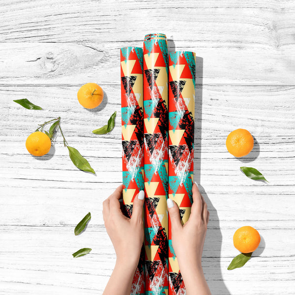Triangled D2 Art & Craft Gift Wrapping Paper-Wrapping Papers-WRP_PP-IC 5007537 IC 5007537, Abstract Expressionism, Abstracts, African, Ancient, Art and Paintings, Aztec, Bohemian, Brush Stroke, Chevron, Culture, Ethnic, Eygptian, Geometric, Geometric Abstraction, Graffiti, Hand Drawn, Historical, Medieval, Mexican, Modern Art, Patterns, Retro, Semi Abstract, Signs, Signs and Symbols, Splatter, Traditional, Triangles, Tribal, Vintage, Watercolour, World Culture, triangled, d2, art, craft, gift, wrapping, pap