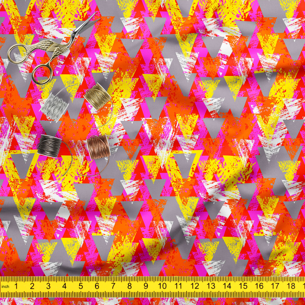 Triangled D3 Upholstery Fabric by Metre | For Sofa, Curtains, Cushions, Furnishing, Craft, Dress Material-Upholstery Fabrics-FAB_RW-IC 5007538 IC 5007538, Abstract Expressionism, Abstracts, African, Ancient, Art and Paintings, Aztec, Bohemian, Brush Stroke, Chevron, Culture, Ethnic, Eygptian, Geometric, Geometric Abstraction, Graffiti, Hand Drawn, Historical, Medieval, Mexican, Modern Art, Patterns, Retro, Semi Abstract, Signs, Signs and Symbols, Splatter, Traditional, Triangles, Tribal, Vintage, Watercolou