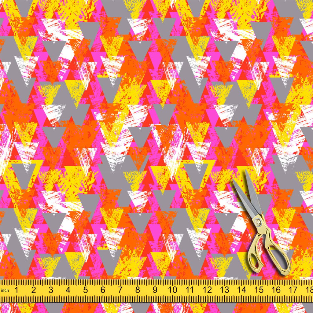 Triangled Upholstery Fabric by Metre | For Sofa, Curtains, Cushions, Furnishing, Craft, Dress Material-Upholstery Fabrics-FAB_RW-IC 5007538 IC 5007538, Abstract Expressionism, Abstracts, African, Ancient, Art and Paintings, Aztec, Bohemian, Brush Stroke, Chevron, Culture, Ethnic, Eygptian, Geometric, Geometric Abstraction, Graffiti, Hand Drawn, Historical, Medieval, Mexican, Modern Art, Patterns, Retro, Semi Abstract, Signs, Signs and Symbols, Splatter, Traditional, Triangles, Tribal, Vintage, Watercolour, 