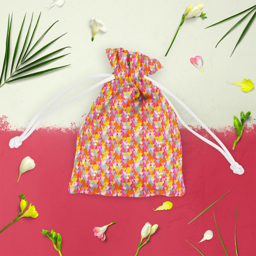 Triangled D3 Pouch Wrist Potli Bag | Bag for Weddings & Casual Parties-Drawstring Pouches-PCH_FB_DS-IC 5007538 IC 5007538, Abstract Expressionism, Abstracts, African, Ancient, Art and Paintings, Aztec, Bohemian, Brush Stroke, Chevron, Culture, Ethnic, Eygptian, Geometric, Geometric Abstraction, Graffiti, Hand Drawn, Historical, Medieval, Mexican, Modern Art, Patterns, Retro, Semi Abstract, Signs, Signs and Symbols, Splatter, Traditional, Triangles, Tribal, Vintage, Watercolour, World Culture, triangled, d3,