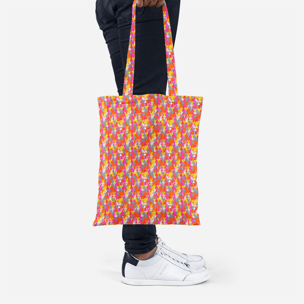 ArtzFolio Triangled Tote Bag Shoulder Purse | Multipurpose-Tote Bags Basic-AZ5007538TOT_RF-IC 5007538 IC 5007538, Abstract Expressionism, Abstracts, African, Ancient, Art and Paintings, Aztec, Bohemian, Brush Stroke, Chevron, Culture, Ethnic, Eygptian, Geometric, Geometric Abstraction, Graffiti, Hand Drawn, Historical, Medieval, Mexican, Modern Art, Patterns, Retro, Semi Abstract, Signs, Signs and Symbols, Splatter, Traditional, Triangles, Tribal, Vintage, Watercolour, World Culture, triangled, tote, bag, s