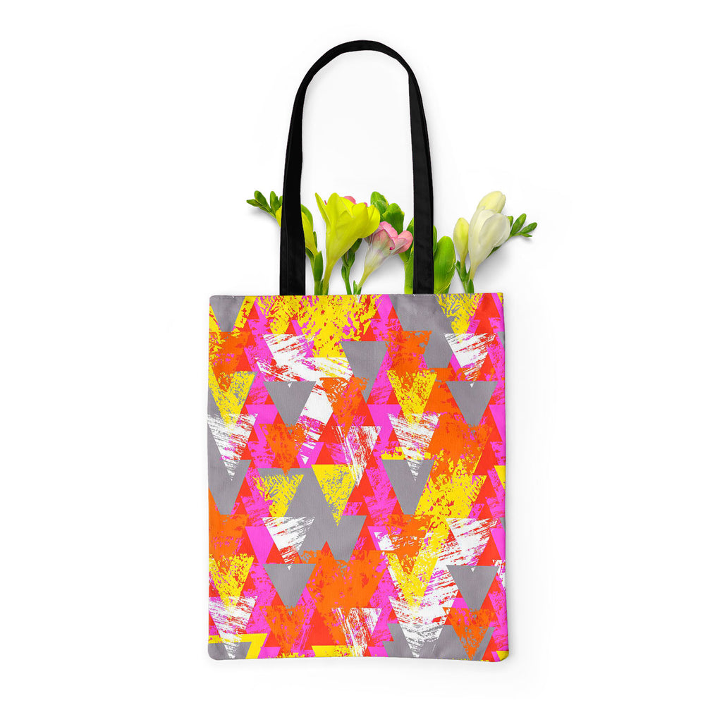 Triangled D3 Tote Bag Shoulder Purse | Multipurpose-Tote Bags Basic-TOT_FB_BS-IC 5007538 IC 5007538, Abstract Expressionism, Abstracts, African, Ancient, Art and Paintings, Aztec, Bohemian, Brush Stroke, Chevron, Culture, Ethnic, Eygptian, Geometric, Geometric Abstraction, Graffiti, Hand Drawn, Historical, Medieval, Mexican, Modern Art, Patterns, Retro, Semi Abstract, Signs, Signs and Symbols, Splatter, Traditional, Triangles, Tribal, Vintage, Watercolour, World Culture, triangled, d3, tote, bag, shoulder, 