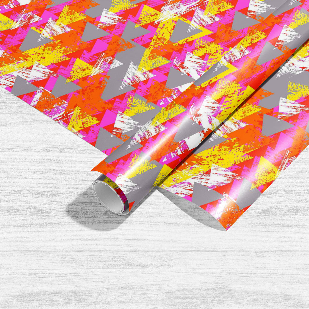 Triangled D3 Art & Craft Gift Wrapping Paper-Wrapping Papers-WRP_PP-IC 5007538 IC 5007538, Abstract Expressionism, Abstracts, African, Ancient, Art and Paintings, Aztec, Bohemian, Brush Stroke, Chevron, Culture, Ethnic, Eygptian, Geometric, Geometric Abstraction, Graffiti, Hand Drawn, Historical, Medieval, Mexican, Modern Art, Patterns, Retro, Semi Abstract, Signs, Signs and Symbols, Splatter, Traditional, Triangles, Tribal, Vintage, Watercolour, World Culture, triangled, d3, art, craft, gift, wrapping, pap