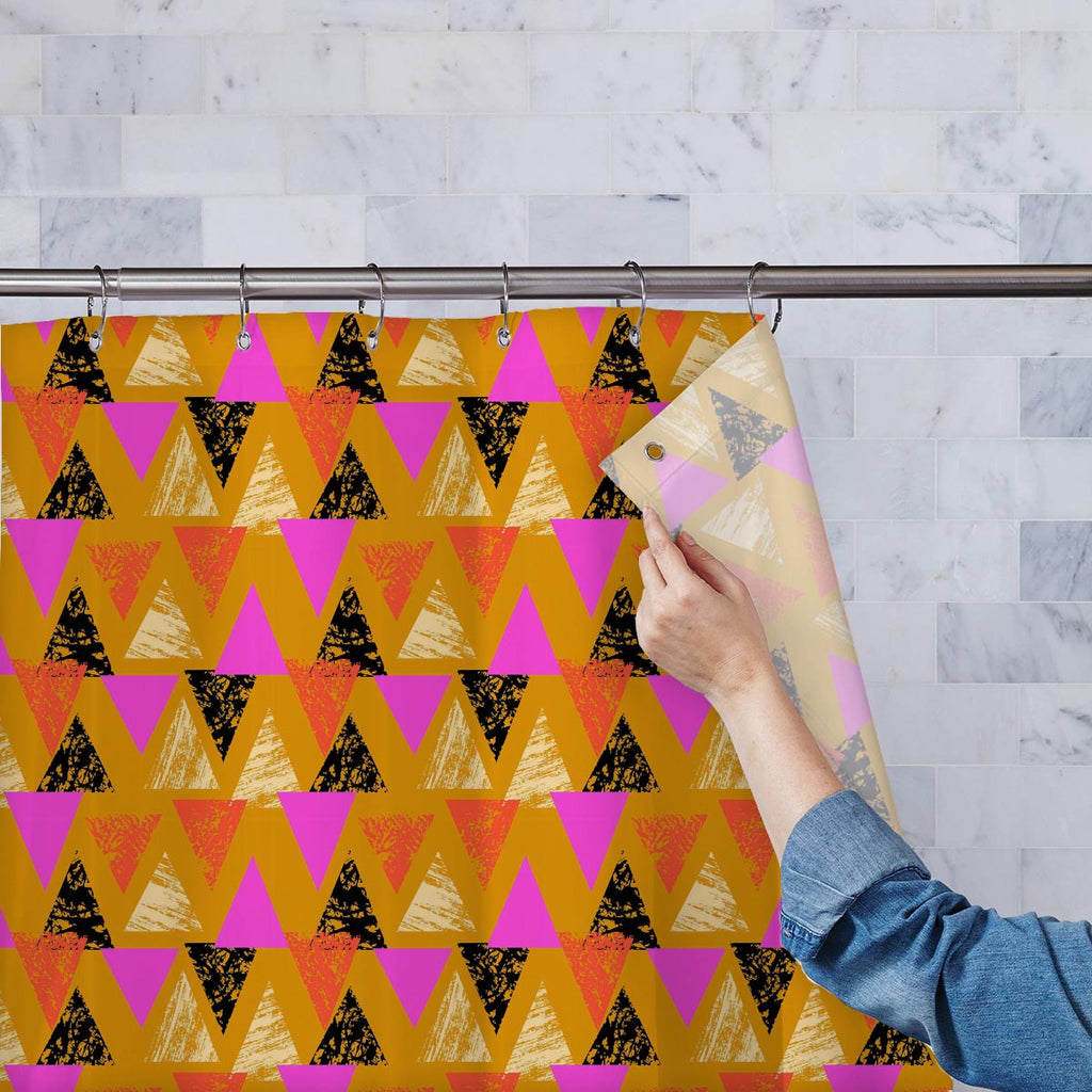 Mixed Triangled Washable Waterproof Shower Curtain-Shower Curtains-CUR_SH-IC 5007539 IC 5007539, Abstract Expressionism, Abstracts, African, Ancient, Art and Paintings, Aztec, Bohemian, Brush Stroke, Chevron, Culture, Ethnic, Eygptian, Geometric, Geometric Abstraction, Graffiti, Hand Drawn, Historical, Medieval, Mexican, Modern Art, Patterns, Retro, Semi Abstract, Signs, Signs and Symbols, Splatter, Traditional, Triangles, Tribal, Vintage, Watercolour, World Culture, mixed, triangled, washable, waterproof, 