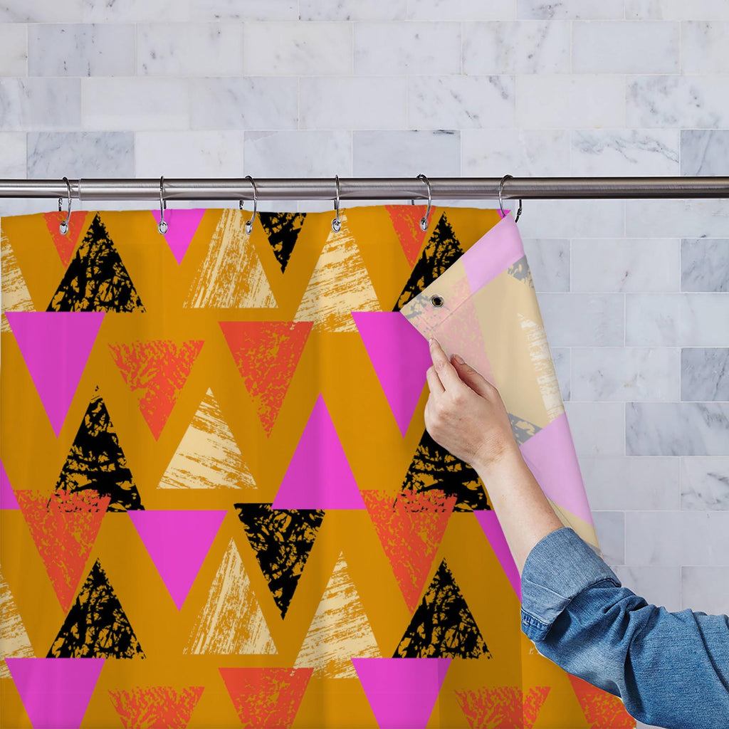 Mixed Triangled D3 Washable Waterproof Shower Curtain-Shower Curtains-CUR_SH-IC 5007539 IC 5007539, Abstract Expressionism, Abstracts, African, Ancient, Art and Paintings, Aztec, Bohemian, Brush Stroke, Chevron, Culture, Ethnic, Eygptian, Geometric, Geometric Abstraction, Graffiti, Hand Drawn, Historical, Medieval, Mexican, Modern Art, Patterns, Retro, Semi Abstract, Signs, Signs and Symbols, Splatter, Traditional, Triangles, Tribal, Vintage, Watercolour, World Culture, mixed, triangled, d3, washable, water