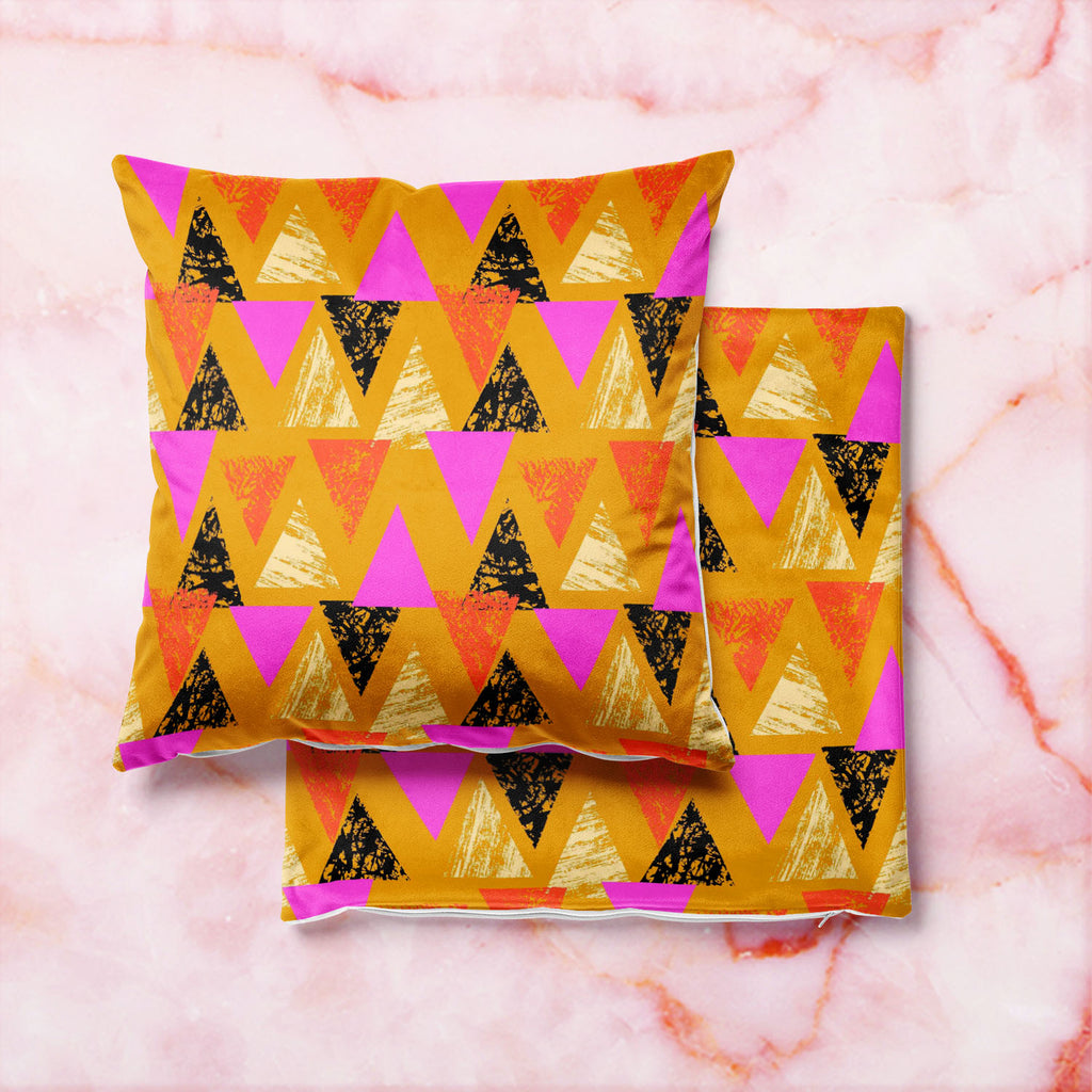 Mixed Triangled D3 Cushion Cover Throw Pillow-Cushion Covers-CUS_CV-IC 5007539 IC 5007539, Abstract Expressionism, Abstracts, African, Ancient, Art and Paintings, Aztec, Bohemian, Brush Stroke, Chevron, Culture, Ethnic, Eygptian, Geometric, Geometric Abstraction, Graffiti, Hand Drawn, Historical, Medieval, Mexican, Modern Art, Patterns, Retro, Semi Abstract, Signs, Signs and Symbols, Splatter, Traditional, Triangles, Tribal, Vintage, Watercolour, World Culture, mixed, triangled, d3, cushion, cover, throw, p