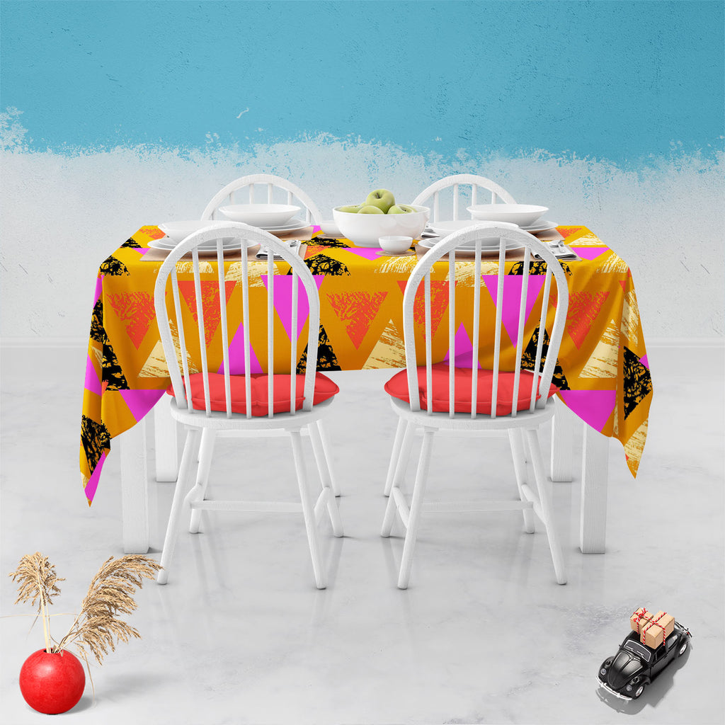 Mixed Triangled D3 Table Cloth Cover-Table Covers-CVR_TB_NR-IC 5007539 IC 5007539, Abstract Expressionism, Abstracts, African, Ancient, Art and Paintings, Aztec, Bohemian, Brush Stroke, Chevron, Culture, Ethnic, Eygptian, Geometric, Geometric Abstraction, Graffiti, Hand Drawn, Historical, Medieval, Mexican, Modern Art, Patterns, Retro, Semi Abstract, Signs, Signs and Symbols, Splatter, Traditional, Triangles, Tribal, Vintage, Watercolour, World Culture, mixed, triangled, d3, table, cloth, cover, abstract, a