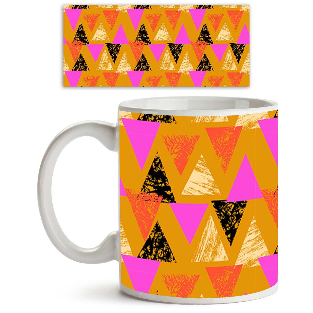 Mixed Triangled Ceramic Coffee Tea Mug Inside White-Coffee Mugs-MUG-IC 5007539 IC 5007539, Abstract Expressionism, Abstracts, African, Ancient, Art and Paintings, Aztec, Bohemian, Brush Stroke, Chevron, Culture, Ethnic, Eygptian, Geometric, Geometric Abstraction, Graffiti, Hand Drawn, Historical, Medieval, Mexican, Modern Art, Patterns, Retro, Semi Abstract, Signs, Signs and Symbols, Splatter, Traditional, Triangles, Tribal, Vintage, Watercolour, World Culture, mixed, triangled, ceramic, coffee, tea, mug, i