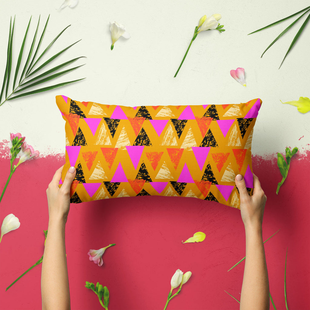 Mixed Triangled D3 Pillow Cover Case-Pillow Cases-PIL_CV-IC 5007539 IC 5007539, Abstract Expressionism, Abstracts, African, Ancient, Art and Paintings, Aztec, Bohemian, Brush Stroke, Chevron, Culture, Ethnic, Eygptian, Geometric, Geometric Abstraction, Graffiti, Hand Drawn, Historical, Medieval, Mexican, Modern Art, Patterns, Retro, Semi Abstract, Signs, Signs and Symbols, Splatter, Traditional, Triangles, Tribal, Vintage, Watercolour, World Culture, mixed, triangled, d3, pillow, cover, case, abstract, art,