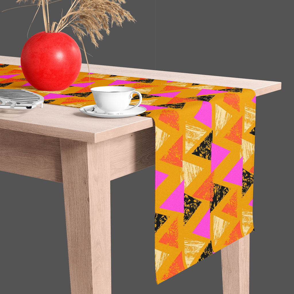 Mixed Triangled D3 Table Runner-Table Runners-RUN_TB-IC 5007539 IC 5007539, Abstract Expressionism, Abstracts, African, Ancient, Art and Paintings, Aztec, Bohemian, Brush Stroke, Chevron, Culture, Ethnic, Eygptian, Geometric, Geometric Abstraction, Graffiti, Hand Drawn, Historical, Medieval, Mexican, Modern Art, Patterns, Retro, Semi Abstract, Signs, Signs and Symbols, Splatter, Traditional, Triangles, Tribal, Vintage, Watercolour, World Culture, mixed, triangled, d3, table, runner, abstract, art, backgroun