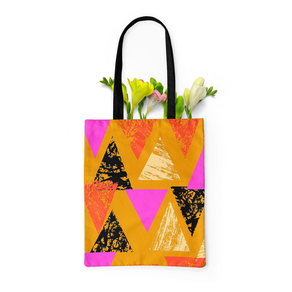 Mixed Triangled D3 Tote Bag Shoulder Purse | Multipurpose-Tote Bags Basic-TOT_FB_BS-IC 5007539 IC 5007539, Abstract Expressionism, Abstracts, African, Ancient, Art and Paintings, Aztec, Bohemian, Brush Stroke, Chevron, Culture, Ethnic, Eygptian, Geometric, Geometric Abstraction, Graffiti, Hand Drawn, Historical, Medieval, Mexican, Modern Art, Patterns, Retro, Semi Abstract, Signs, Signs and Symbols, Splatter, Traditional, Triangles, Tribal, Vintage, Watercolour, World Culture, mixed, triangled, d3, tote, ba