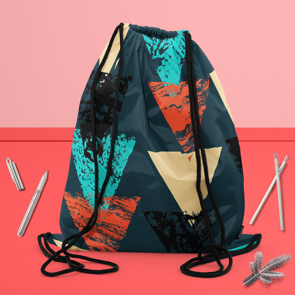 Triangled D4 Backpack for Students | College & Travel Bag-Backpacks-BPK_FB_DS-IC 5007540 IC 5007540, Abstract Expressionism, Abstracts, African, Ancient, Art and Paintings, Aztec, Bohemian, Brush Stroke, Chevron, Culture, Ethnic, Eygptian, Geometric, Geometric Abstraction, Graffiti, Hand Drawn, Historical, Medieval, Mexican, Modern Art, Patterns, Retro, Semi Abstract, Signs, Signs and Symbols, Splatter, Traditional, Triangles, Tribal, Vintage, Watercolour, World Culture, triangled, d4, canvas, backpack, for
