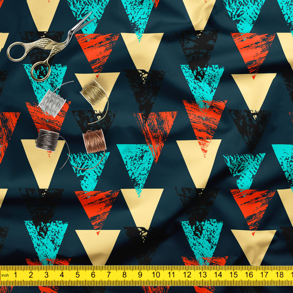 Triangled D4 Upholstery Fabric by Metre | For Sofa, Curtains, Cushions, Furnishing, Craft, Dress Material-Upholstery Fabrics-FAB_RW-IC 5007540 IC 5007540, Abstract Expressionism, Abstracts, African, Ancient, Art and Paintings, Aztec, Bohemian, Brush Stroke, Chevron, Culture, Ethnic, Eygptian, Geometric, Geometric Abstraction, Graffiti, Hand Drawn, Historical, Medieval, Mexican, Modern Art, Patterns, Retro, Semi Abstract, Signs, Signs and Symbols, Splatter, Traditional, Triangles, Tribal, Vintage, Watercolou
