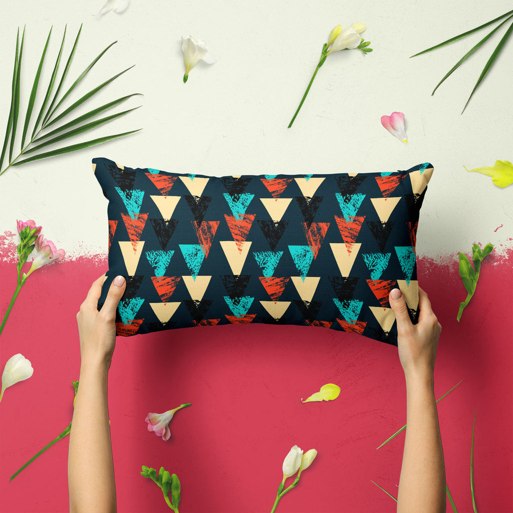 Triangled D4 Pillow Cover Case-Pillow Cases-PIL_CV-IC 5007540 IC 5007540, Abstract Expressionism, Abstracts, African, Ancient, Art and Paintings, Aztec, Bohemian, Brush Stroke, Chevron, Culture, Ethnic, Eygptian, Geometric, Geometric Abstraction, Graffiti, Hand Drawn, Historical, Medieval, Mexican, Modern Art, Patterns, Retro, Semi Abstract, Signs, Signs and Symbols, Splatter, Traditional, Triangles, Tribal, Vintage, Watercolour, World Culture, triangled, d4, pillow, cover, case, abstract, art, background, 