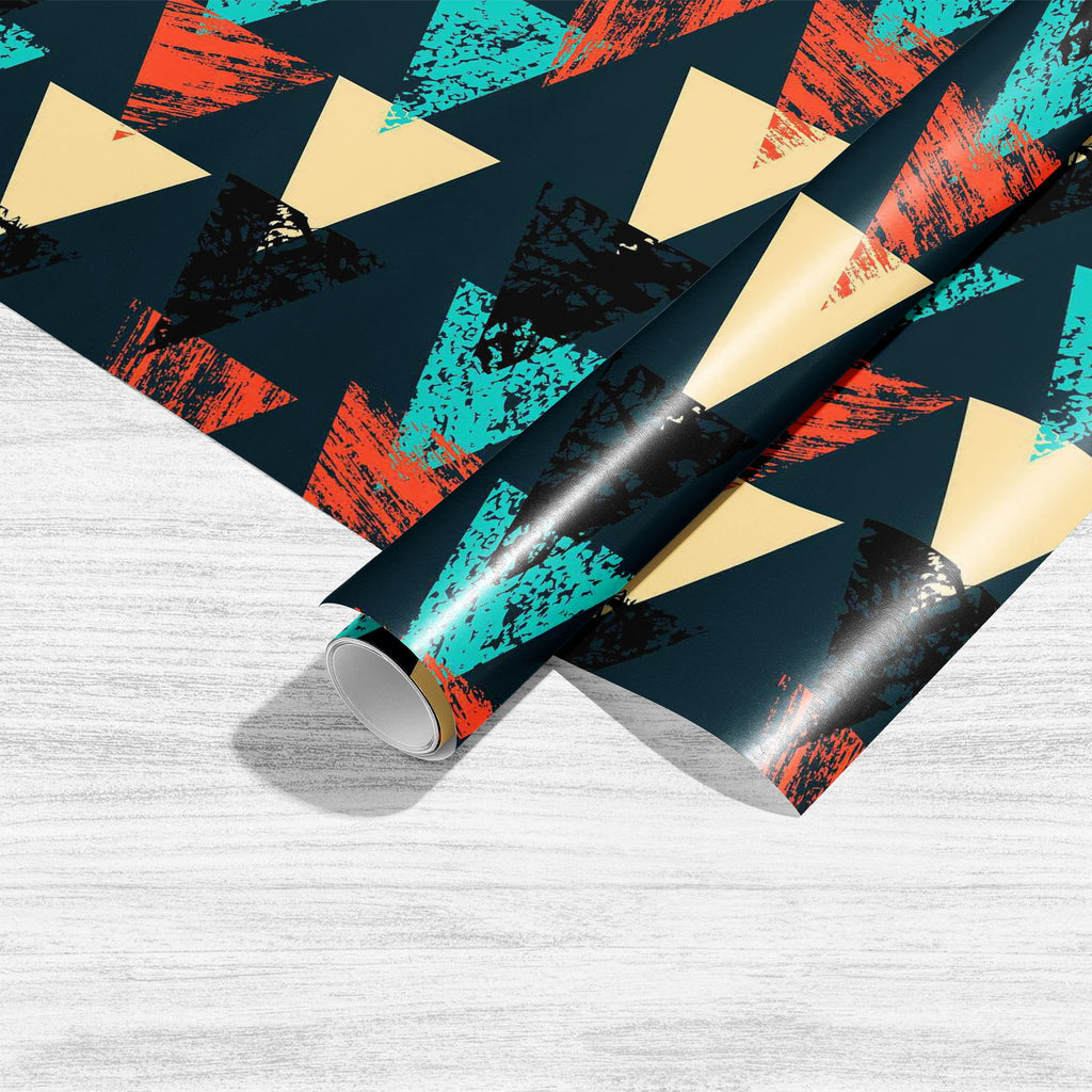 Triangled D4 Art & Craft Gift Wrapping Paper-Wrapping Papers-WRP_PP-IC 5007540 IC 5007540, Abstract Expressionism, Abstracts, African, Ancient, Art and Paintings, Aztec, Bohemian, Brush Stroke, Chevron, Culture, Ethnic, Eygptian, Geometric, Geometric Abstraction, Graffiti, Hand Drawn, Historical, Medieval, Mexican, Modern Art, Patterns, Retro, Semi Abstract, Signs, Signs and Symbols, Splatter, Traditional, Triangles, Tribal, Vintage, Watercolour, World Culture, triangled, d4, art, craft, gift, wrapping, pap