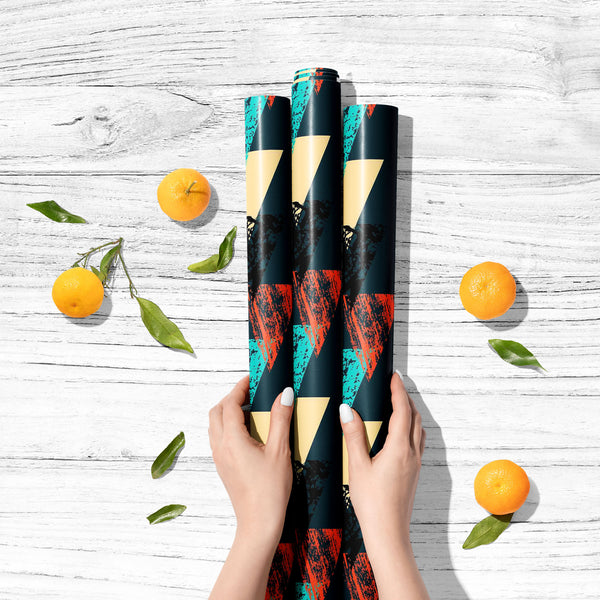 Triangled D4 Art & Craft Gift Wrapping Paper-Wrapping Papers-WRP_PP-IC 5007540 IC 5007540, Abstract Expressionism, Abstracts, African, Ancient, Art and Paintings, Aztec, Bohemian, Brush Stroke, Chevron, Culture, Ethnic, Eygptian, Geometric, Geometric Abstraction, Graffiti, Hand Drawn, Historical, Medieval, Mexican, Modern Art, Patterns, Retro, Semi Abstract, Signs, Signs and Symbols, Splatter, Traditional, Triangles, Tribal, Vintage, Watercolour, World Culture, triangled, d4, art, craft, gift, wrapping, pap