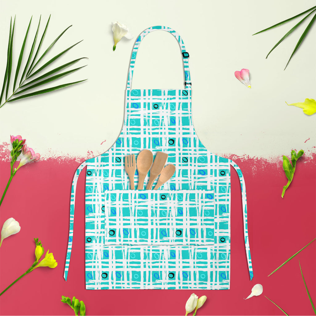 Brushed Lines Apron | Adjustable, Free Size & Waist Tiebacks-Aprons Neck to Knee-APR_NK_KN-IC 5007541 IC 5007541, Abstract Expressionism, Abstracts, Ancient, Bohemian, Brush Stroke, Check, Circle, Culture, Digital, Digital Art, Dots, Drawing, Ethnic, Geometric, Geometric Abstraction, Graphic, Grid Art, Hand Drawn, Historical, Medieval, Patterns, Plaid, Retro, Semi Abstract, Signs, Signs and Symbols, Stripes, Traditional, Tribal, Vintage, World Culture, brushed, lines, apron, adjustable, free, size, waist, t