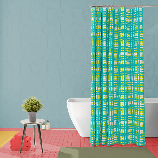 Vintage Lines Washable Waterproof Shower Curtain-Shower Curtains-CUR_SH-IC 5007542 IC 5007542, Abstract Expressionism, Abstracts, Ancient, Bohemian, Brush Stroke, Check, Culture, Digital, Digital Art, Drawing, Ethnic, Geometric, Geometric Abstraction, Graffiti, Graphic, Grid Art, Hand Drawn, Historical, Medieval, Patterns, Plaid, Retro, Semi Abstract, Signs, Signs and Symbols, Stripes, Traditional, Tribal, Vintage, Watercolour, World Culture, lines, washable, waterproof, polyester, shower, curtain, eyelets,