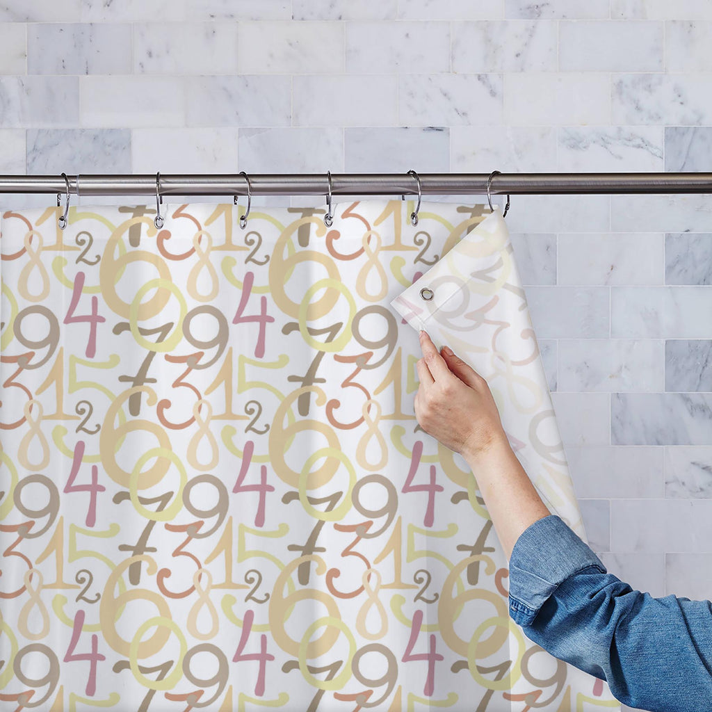 Numbers Washable Waterproof Shower Curtain-Shower Curtains-CUR_SH-IC 5007543 IC 5007543, Black and White, Calligraphy, Digital, Digital Art, Education, Graphic, Patterns, Schools, Text, Universities, White, numbers, washable, waterproof, shower, curtain, algebra, arithmetic, background, calculation, continuity, count, digit, eight, fabric, figure, five, four, infinity, letter, material, mathematical, mathematics, motif, nine, number, numeral, one, pattern, periodic, repeat, school, seamless, seamlessly, sev