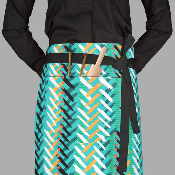 Chevron D2 Apron | Adjustable, Free Size & Waist Tiebacks-Aprons Waist to Feet-APR_WS_FT-IC 5007544 IC 5007544, Abstract Expressionism, Abstracts, African, Ancient, Art and Paintings, Aztec, Bohemian, Brush Stroke, Chevron, Culture, Dots, Ethnic, Geometric, Geometric Abstraction, Hand Drawn, Herringbone, Historical, Medieval, Mexican, Modern Art, Patterns, Retro, Semi Abstract, Signs, Signs and Symbols, Splatter, Stripes, Traditional, Tribal, Vintage, Watercolour, World Culture, d2, full-length, waist, to, 