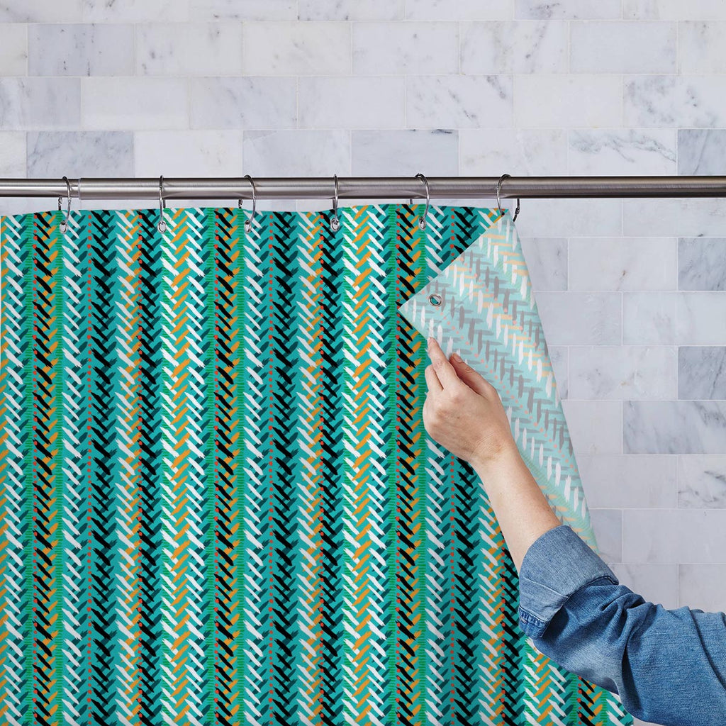 Chevron Washable Waterproof Shower Curtain-Shower Curtains-CUR_SH-IC 5007544 IC 5007544, Abstract Expressionism, Abstracts, African, Ancient, Art and Paintings, Aztec, Bohemian, Brush Stroke, Chevron, Culture, Dots, Ethnic, Geometric, Geometric Abstraction, Hand Drawn, Herringbone, Historical, Medieval, Mexican, Modern Art, Patterns, Retro, Semi Abstract, Signs, Signs and Symbols, Splatter, Stripes, Traditional, Tribal, Vintage, Watercolour, World Culture, washable, waterproof, shower, curtain, print, art, 