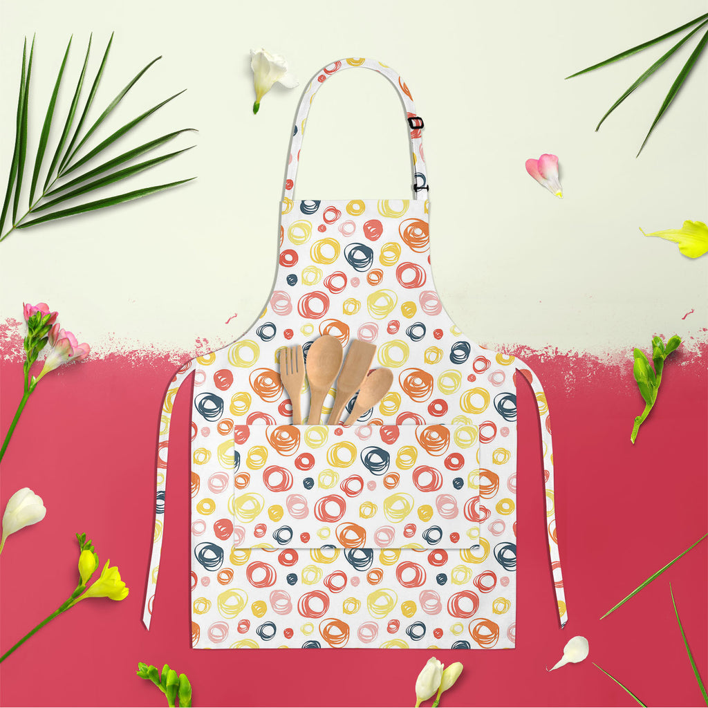 Abstract Doodle D2 Apron | Adjustable, Free Size & Waist Tiebacks - Aprons Neck to Knee - ArtzFolio.com