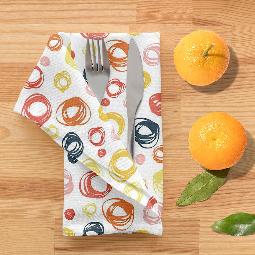 Abstract Doodle D2 Table Napkin - Table Napkins - ArtzFolio.com