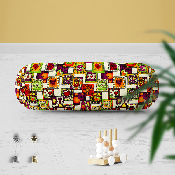 Doodle Hearts D3 Bolster Cover Booster Cases | Concealed Zipper Opening-Bolster Covers-BOL_CV_ZP-IC 5007546 IC 5007546, Abstract Expressionism, Abstracts, Ancient, Art and Paintings, Birthday, Botanical, Culture, Digital, Digital Art, Drawing, Ethnic, Fashion, Floral, Flowers, Graphic, Hearts, Historical, Illustrations, Indian, Love, Medieval, Nature, Patterns, Retro, Romance, Semi Abstract, Signs, Signs and Symbols, Traditional, Tribal, Vintage, Wedding, World Culture, doodle, d3, bolster, cover, booster, 