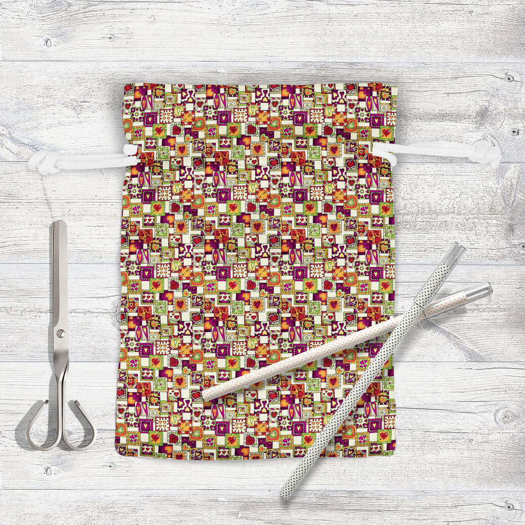 Doodle Hearts D3 Pouch Wrist Potli Bag | Bag for Weddings & Casual Parties-Drawstring Pouches-PCH_FB_DS-IC 5007546 IC 5007546, Abstract Expressionism, Abstracts, Ancient, Art and Paintings, Birthday, Botanical, Culture, Digital, Digital Art, Drawing, Ethnic, Fashion, Floral, Flowers, Graphic, Hearts, Historical, Illustrations, Indian, Love, Medieval, Nature, Patterns, Retro, Romance, Semi Abstract, Signs, Signs and Symbols, Traditional, Tribal, Vintage, Wedding, World Culture, doodle, d3, pouch, wrist, potl