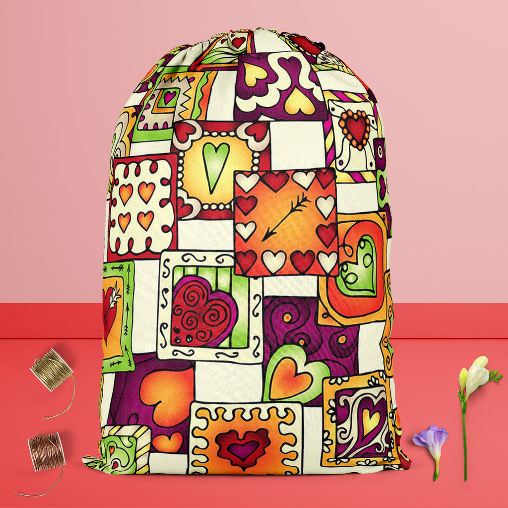 Doodle Hearts D3 Reusable Sack Bag | Bag for Gym, Storage, Vegetable & Travel-Drawstring Sack Bags-SCK_FB_DS-IC 5007546 IC 5007546, Abstract Expressionism, Abstracts, Ancient, Art and Paintings, Birthday, Botanical, Culture, Digital, Digital Art, Drawing, Ethnic, Fashion, Floral, Flowers, Graphic, Hearts, Historical, Illustrations, Indian, Love, Medieval, Nature, Patterns, Retro, Romance, Semi Abstract, Signs, Signs and Symbols, Traditional, Tribal, Vintage, Wedding, World Culture, doodle, d3, reusable, sac