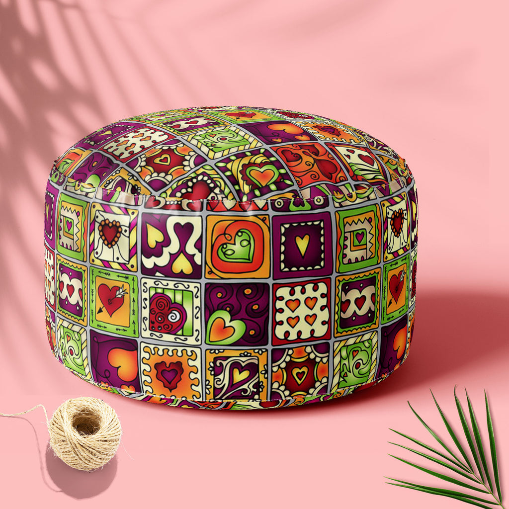 Doodle Drawing Footstool Footrest Puffy Pouffe Ottoman Bean Bag | Canvas Fabric-Footstools-FST_CB_BN-IC 5007547 IC 5007547, Abstract Expressionism, Abstracts, Ancient, Art and Paintings, Birthday, Botanical, Culture, Digital, Digital Art, Drawing, Ethnic, Fashion, Floral, Flowers, Graphic, Hearts, Historical, Illustrations, Indian, Love, Medieval, Nature, Patterns, Retro, Romance, Semi Abstract, Signs, Signs and Symbols, Traditional, Tribal, Vintage, Wedding, World Culture, doodle, footstool, footrest, puff