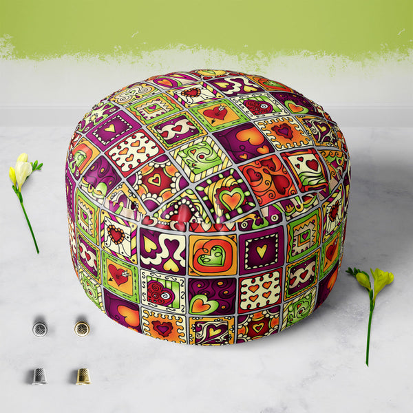 Doodle Drawing Footstool Footrest Puffy Pouffe Ottoman Bean Bag | Canvas Fabric-Footstools-FST_CB_BN-IC 5007547 IC 5007547, Abstract Expressionism, Abstracts, Ancient, Art and Paintings, Birthday, Botanical, Culture, Digital, Digital Art, Drawing, Ethnic, Fashion, Floral, Flowers, Graphic, Hearts, Historical, Illustrations, Indian, Love, Medieval, Nature, Patterns, Retro, Romance, Semi Abstract, Signs, Signs and Symbols, Traditional, Tribal, Vintage, Wedding, World Culture, doodle, footstool, footrest, puff