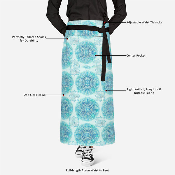 Ethnic Ornament Apron | Adjustable, Free Size & Waist Tiebacks-Aprons Waist to Knee-APR_WS_FT-IC 5007550 IC 5007550, Abstract Expressionism, Abstracts, Allah, Arabic, Art and Paintings, Asian, Botanical, Circle, Cities, City Views, Culture, Drawing, Ethnic, Floral, Flowers, Geometric, Geometric Abstraction, Hinduism, Illustrations, Indian, Islam, Mandala, Nature, Paintings, Patterns, Retro, Semi Abstract, Signs, Signs and Symbols, Symbols, Traditional, Tribal, World Culture, ornament, full-length, apron, sa
