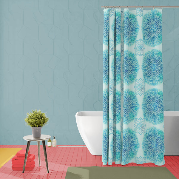 Ethnic Ornament D5 Washable Waterproof Shower Curtain-Shower Curtains-CUR_SH-IC 5007550 IC 5007550, Abstract Expressionism, Abstracts, Allah, Arabic, Art and Paintings, Asian, Botanical, Circle, Cities, City Views, Culture, Drawing, Ethnic, Floral, Flowers, Geometric, Geometric Abstraction, Hinduism, Illustrations, Indian, Islam, Mandala, Nature, Paintings, Patterns, Retro, Semi Abstract, Signs, Signs and Symbols, Symbols, Traditional, Tribal, World Culture, ornament, d5, washable, waterproof, polyester, sh