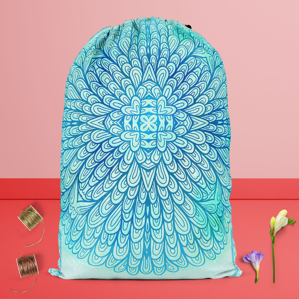 Ethnic Ornament D5 Reusable Sack Bag | Bag for Gym, Storage, Vegetable & Travel-Drawstring Sack Bags-SCK_FB_DS-IC 5007550 IC 5007550, Abstract Expressionism, Abstracts, Allah, Arabic, Art and Paintings, Asian, Botanical, Circle, Cities, City Views, Culture, Drawing, Ethnic, Floral, Flowers, Geometric, Geometric Abstraction, Hinduism, Illustrations, Indian, Islam, Mandala, Nature, Paintings, Patterns, Retro, Semi Abstract, Signs, Signs and Symbols, Symbols, Traditional, Tribal, World Culture, ornament, d5, r