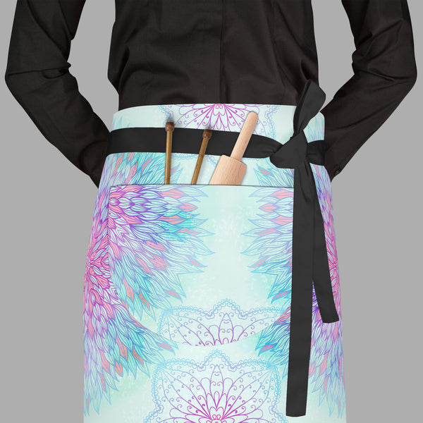 Ethnic Ornament D6 Apron | Adjustable, Free Size & Waist Tiebacks-Aprons Waist to Feet-APR_WS_FT-IC 5007551 IC 5007551, Abstract Expressionism, Abstracts, Allah, Arabic, Art and Paintings, Asian, Black and White, Botanical, Circle, Cities, City Views, Culture, Drawing, Ethnic, Floral, Flowers, Geometric, Geometric Abstraction, Hinduism, Illustrations, Indian, Islam, Mandala, Nature, Paintings, Patterns, Retro, Semi Abstract, Signs, Signs and Symbols, Symbols, Traditional, Tribal, White, World Culture, ornam