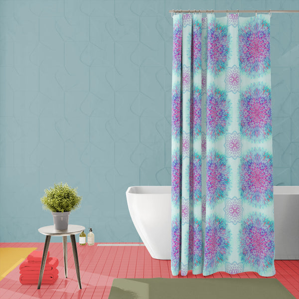 Ethnic Ornament D6 Washable Waterproof Shower Curtain-Shower Curtains-CUR_SH-IC 5007551 IC 5007551, Abstract Expressionism, Abstracts, Allah, Arabic, Art and Paintings, Asian, Black and White, Botanical, Circle, Cities, City Views, Culture, Drawing, Ethnic, Floral, Flowers, Geometric, Geometric Abstraction, Hinduism, Illustrations, Indian, Islam, Mandala, Nature, Paintings, Patterns, Retro, Semi Abstract, Signs, Signs and Symbols, Symbols, Traditional, Tribal, White, World Culture, ornament, d6, washable, w