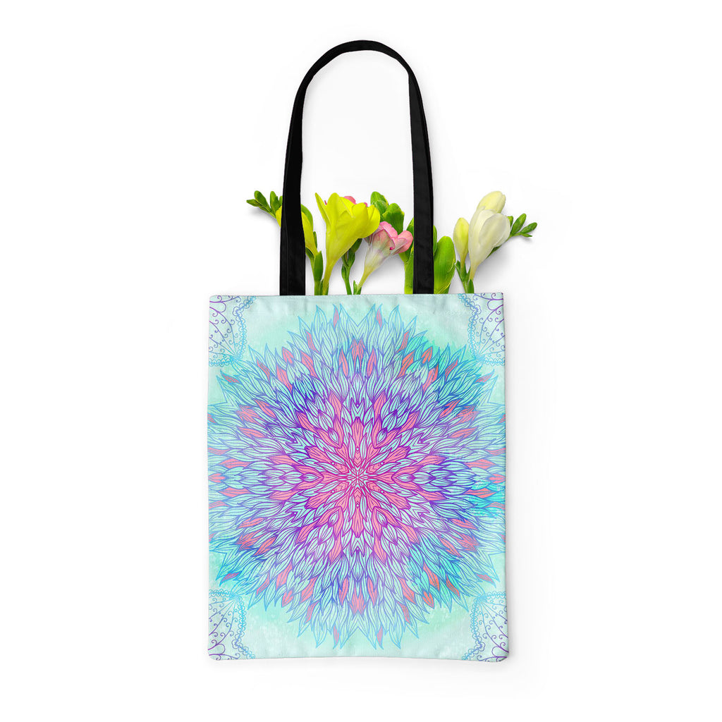 Ethnic Ornament D6 Tote Bag Shoulder Purse | Multipurpose-Tote Bags Basic-TOT_FB_BS-IC 5007551 IC 5007551, Abstract Expressionism, Abstracts, Allah, Arabic, Art and Paintings, Asian, Black and White, Botanical, Circle, Cities, City Views, Culture, Drawing, Ethnic, Floral, Flowers, Geometric, Geometric Abstraction, Hinduism, Illustrations, Indian, Islam, Mandala, Nature, Paintings, Patterns, Retro, Semi Abstract, Signs, Signs and Symbols, Symbols, Traditional, Tribal, White, World Culture, ornament, d6, tote