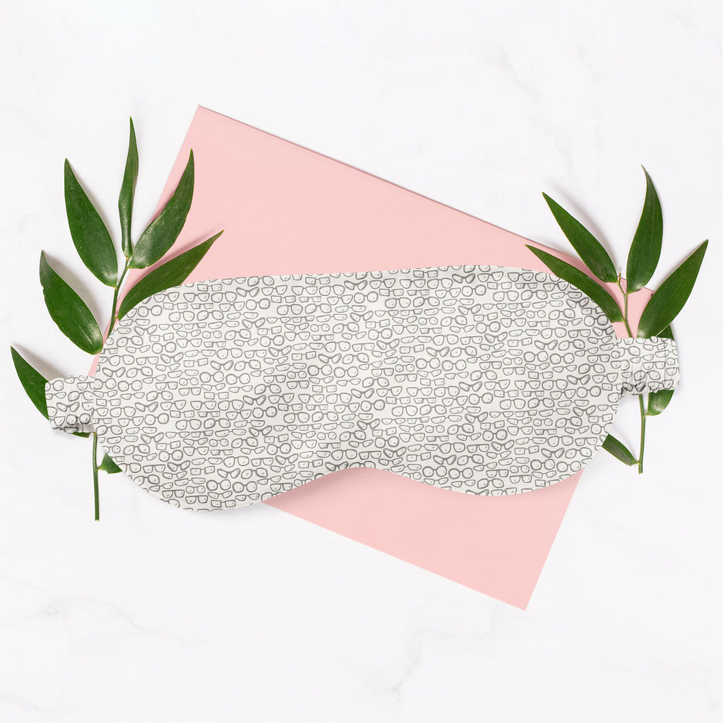 All Glasses Sleeping Eye Pad Blackout Eye Cover | Soft Anti-Allergic Eco-Friendly Natural Mulberry Silk Fabric - Sleep Masks - ArtzFolio.com